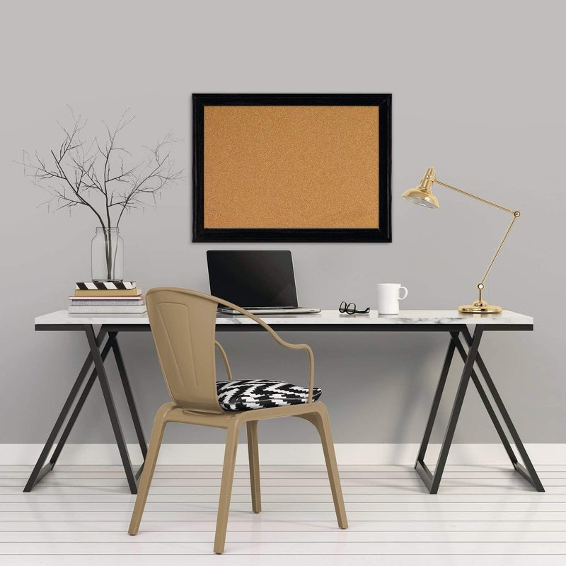 Quartet Home Dcor Cork Bulletin Board Black Frame 11 x 17 Inches - Image 2