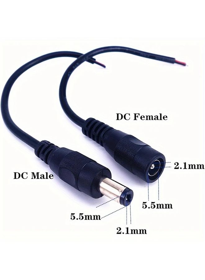 DC Power Extension Cable Male Female Connector 15cm 30cm For LED Strip Camera - Image 5