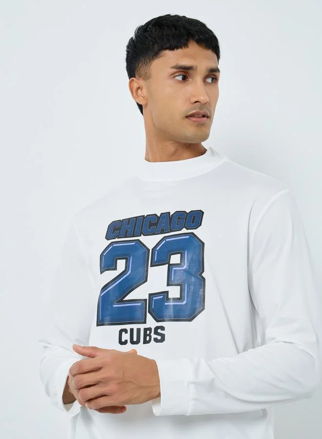 Take Two Take Two White Chicago Cubs Graphic Slim Fit T-Shirt