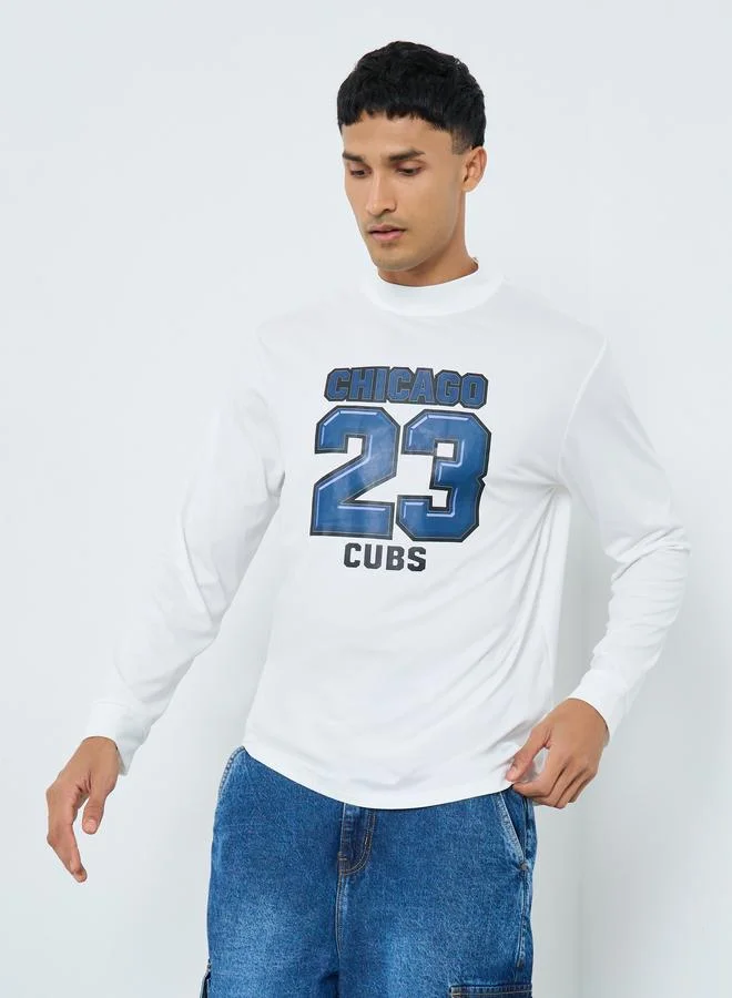 Take Two Take Two White Chicago Cubs Graphic Slim Fit T-Shirt