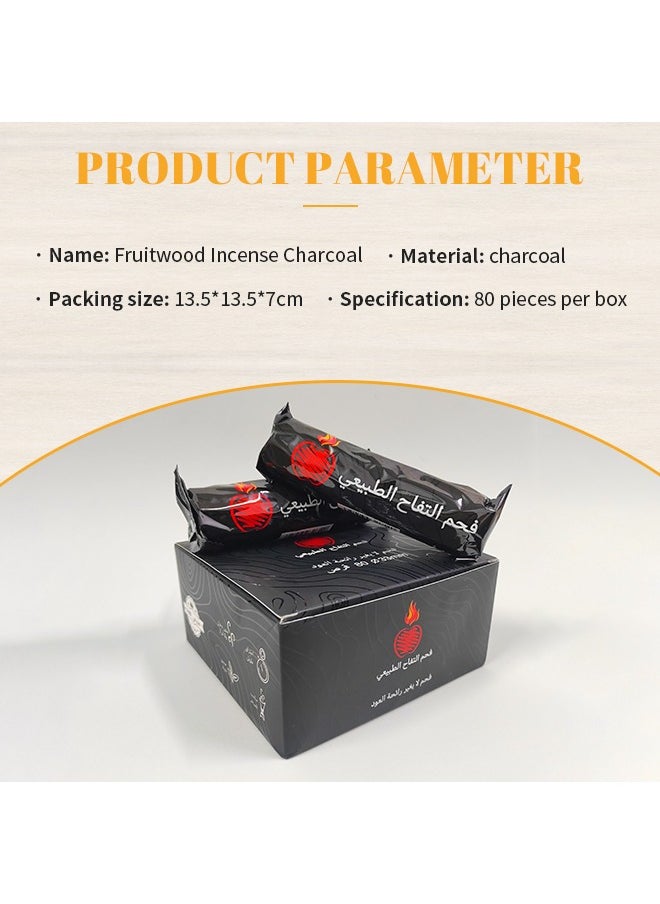 Generic - Easy Burn Coal for Incense, Environmentally Friendly Incense Charcoal, Evenly Releases Fragrance, Suitable for Home, Office and Temple - Image 1