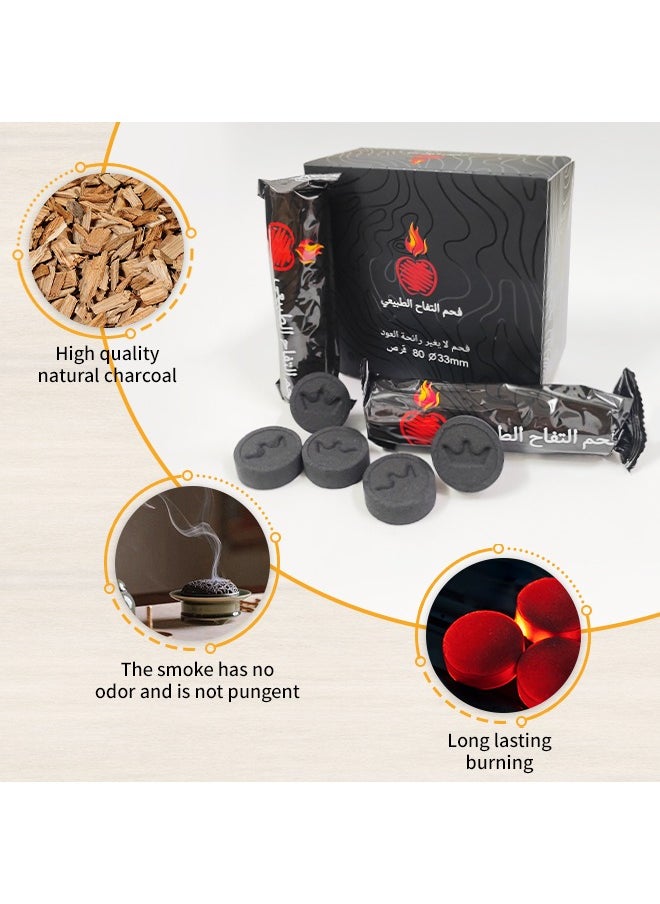 Generic - Easy Burn Coal for Incense, Environmentally Friendly Incense Charcoal, Evenly Releases Fragrance, Suitable for Home, Office and Temple - Image 1