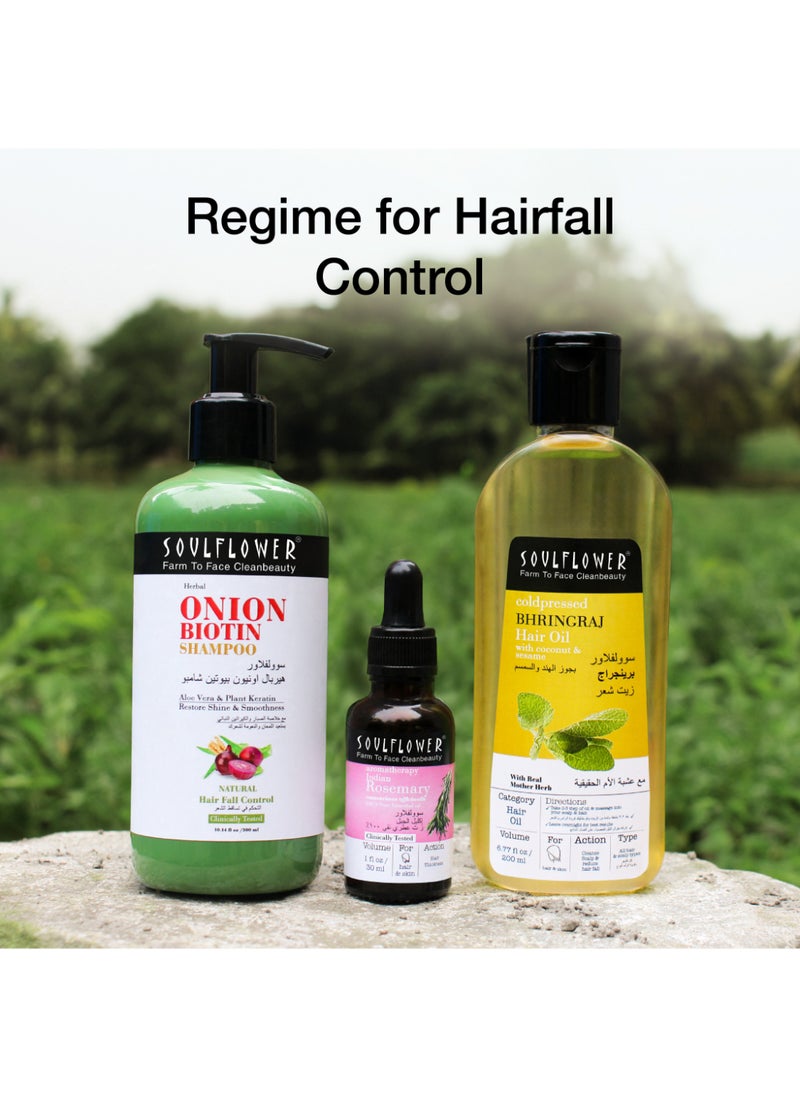 Soulflower Bhringraj Hair Oil For Hair Nourishment, Volumizing And Deep Nourishing, 100% Pure, Organic, Natural  - Image 4