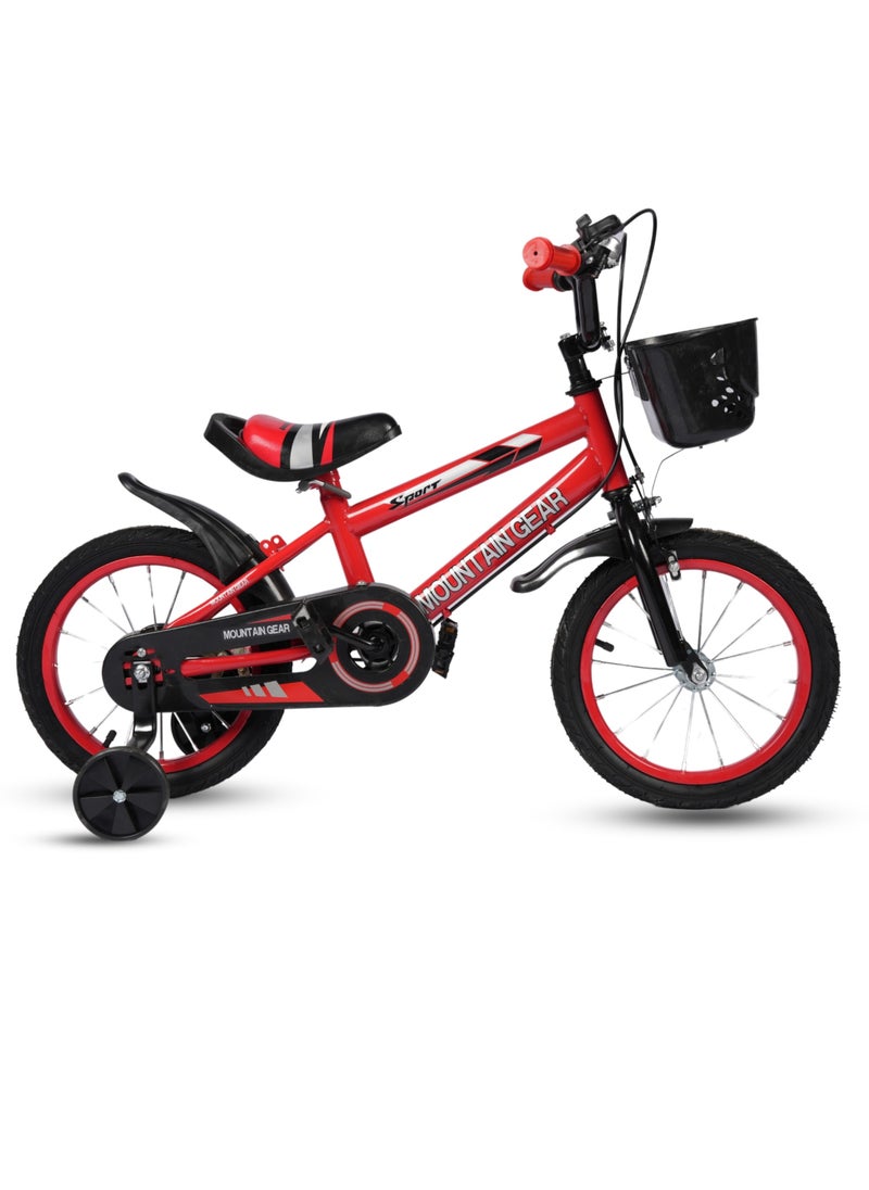 MG - Children's Bicycle For 2-4 Years Old Kids Bike, 12 Inch Cycle, High Carbon Steel Frame,  Adjustable Seat, Smooth Bearings, Safe and Stable, Red - Image 1