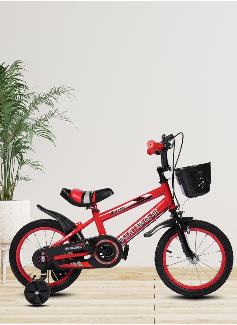 MG - Children's Bicycle For 2-4 Years Old Kids Bike, 12 Inch Cycle, High Carbon Steel Frame,  Adjustable Seat, Smooth Bearings, Safe and Stable, Red - Image 1