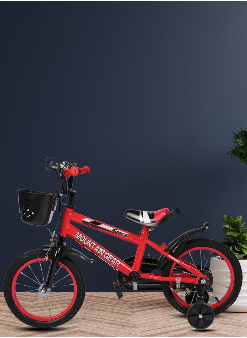MG - Children's Bicycle For 2-4 Years Old Kids Bike, 12 Inch Cycle, High Carbon Steel Frame,  Adjustable Seat, Smooth Bearings, Safe and Stable, Red - Image 1