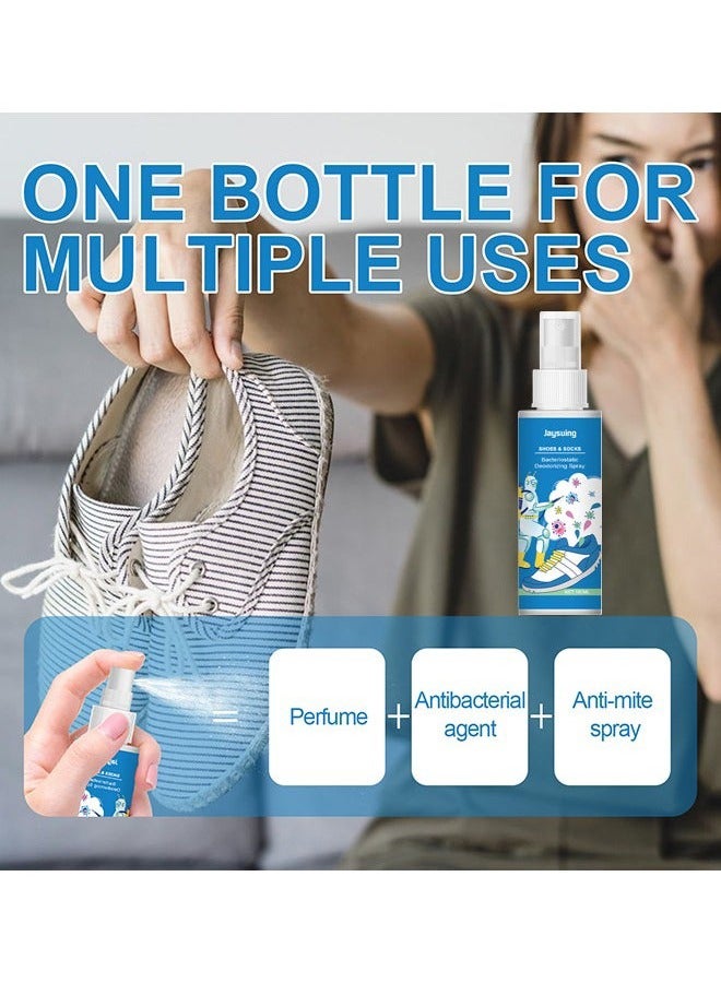 Jaysuing Shoes And Socks Bacteriostatic Deodorizing Spray—Foot Care Shoe Odor Eliminator Deodorizer Spray And Removes Bad Smells Of Boots Heels Tennis Shoe Cleats Sneakers Ballet Shoe Sports Shoes And More  - Image 5