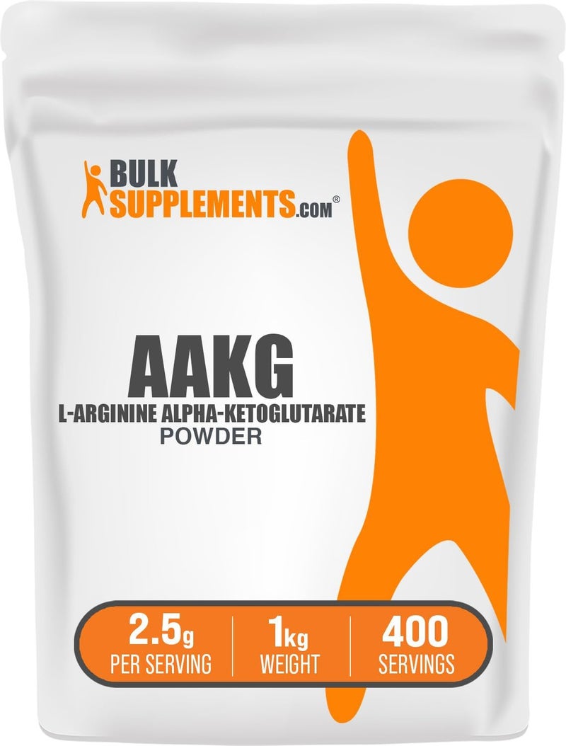 BulkSupplementscom AAKG Powder  Arginine AKG Supplement Nitric Oxide Supplement Unflavored  Gluten Free 25g per Serving 1kg 22 lbs Pack of 1 - Image 1