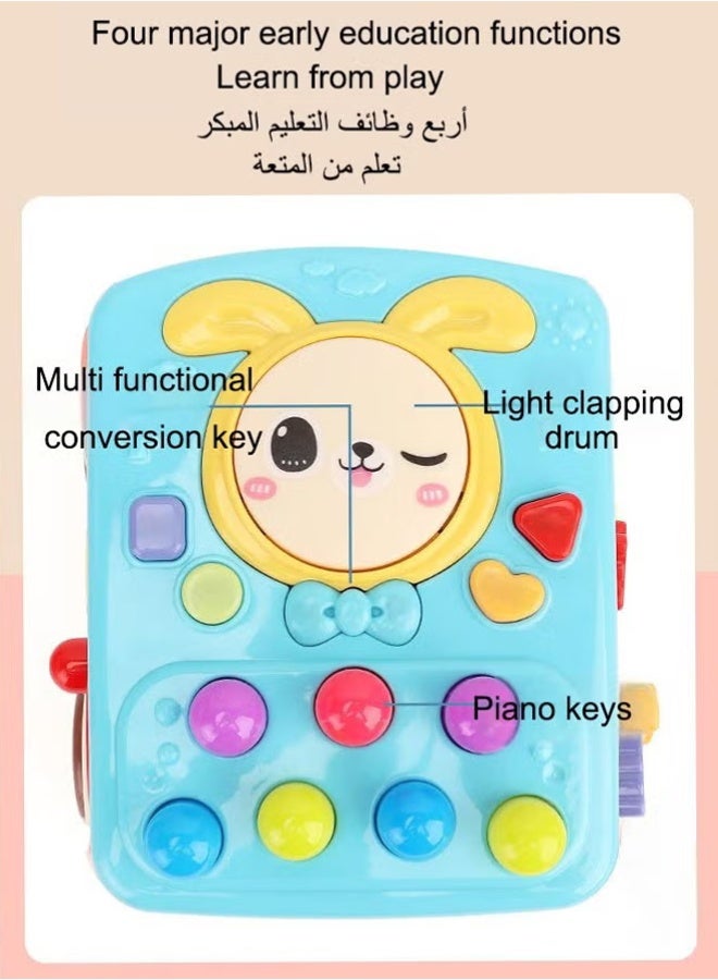 ألعاب دق للأطفال الصغار، لعبة تعليمية، لعبة جر على شكل حافلة، لعبة مطرقة تفاعلية للأطفال، ألعاب حسية للأطفال الصغار، لعبة ضرب الخلد، هدية للأولاد والبنات الصغار - Image 3