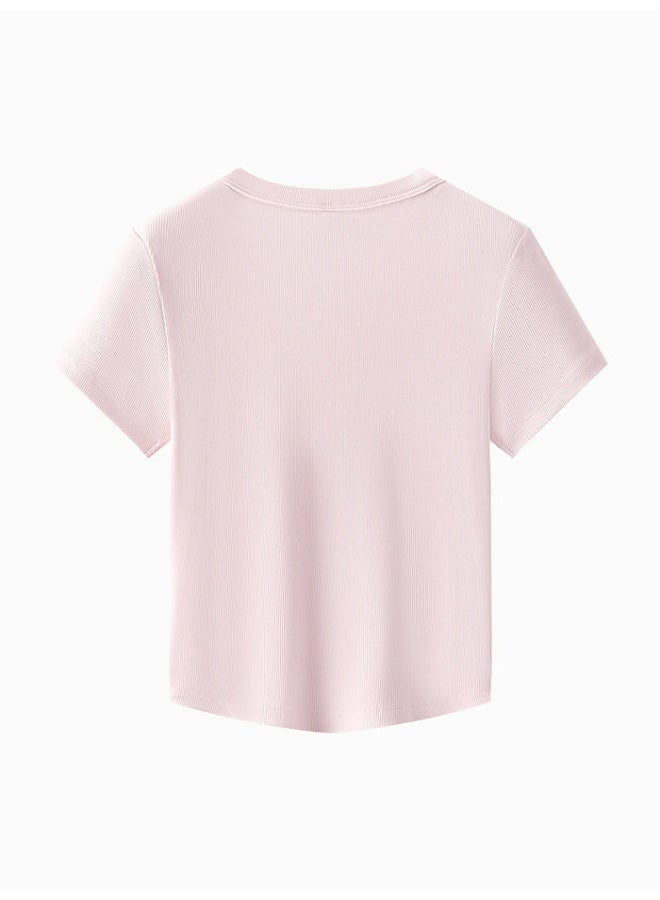 سيمير تيشيرت بلون موحد للنساء - Image 2