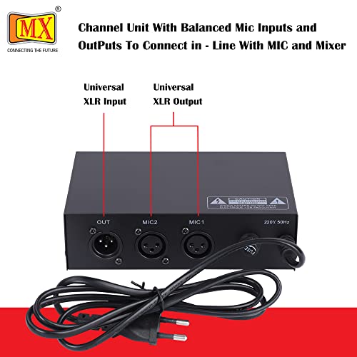 MX 48V Phantom Power Supply — Single-Channel Phantom Power for Condenser Microphones, Balanced XLR in/Out, LED Indicator, Compact Studio Recording Accessory - Image 5