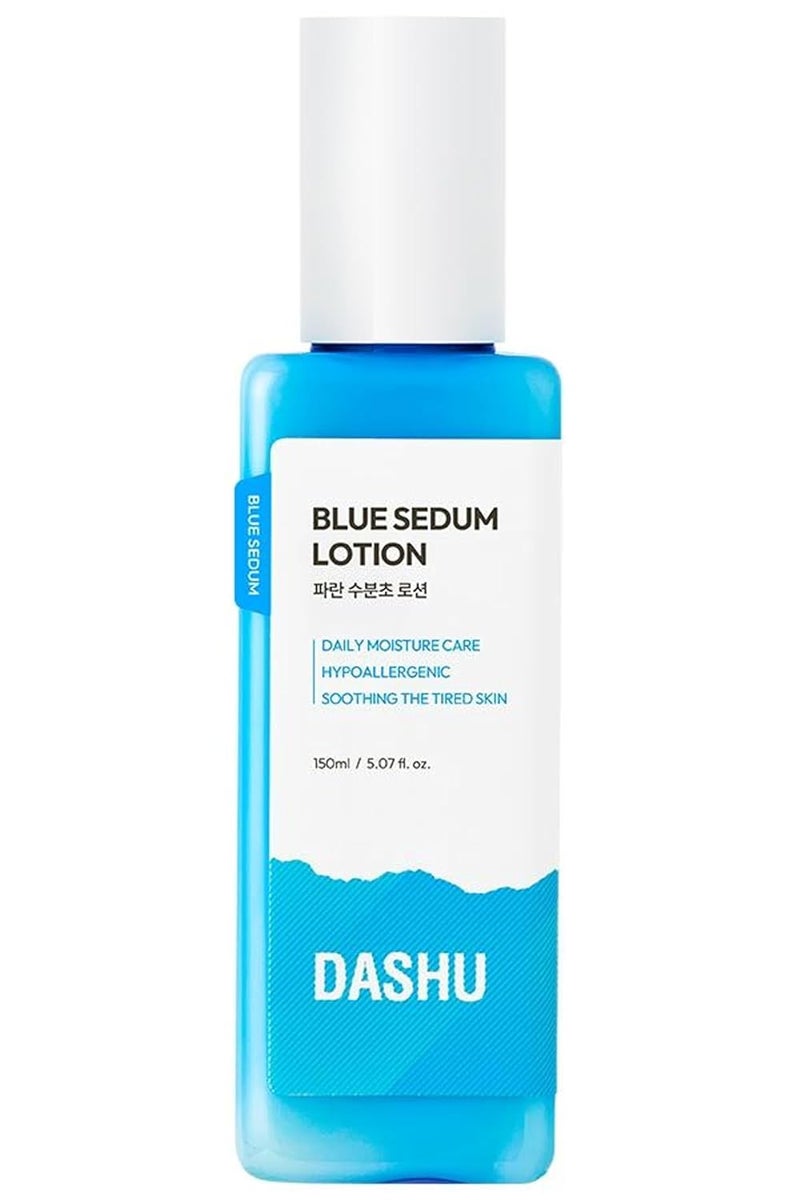 DASHU Blue Sedum Lotion  Korean Day  Night Face Lotion Barrier Repair Moisturizer w 8 Hyaluronic Acids  Hydrating Lotion for Men 507 fl oz