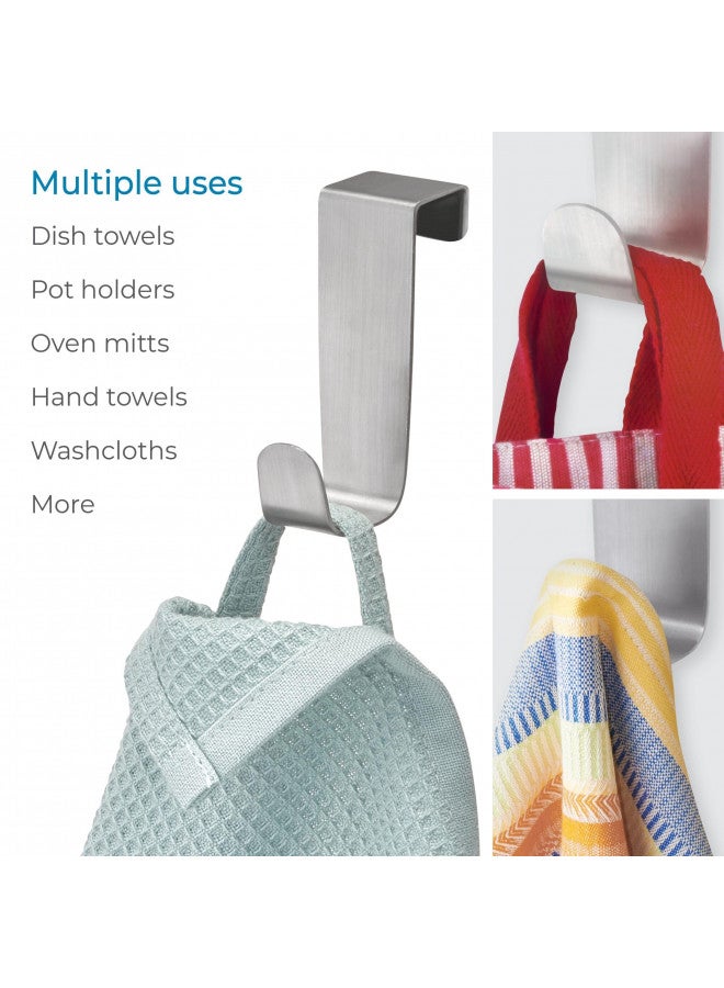 InterDesign iDesign Forma Brushed Stainless Steel Over-The-Cabinet Storage Hook - 1" x 2.25" x 3" - Image 4