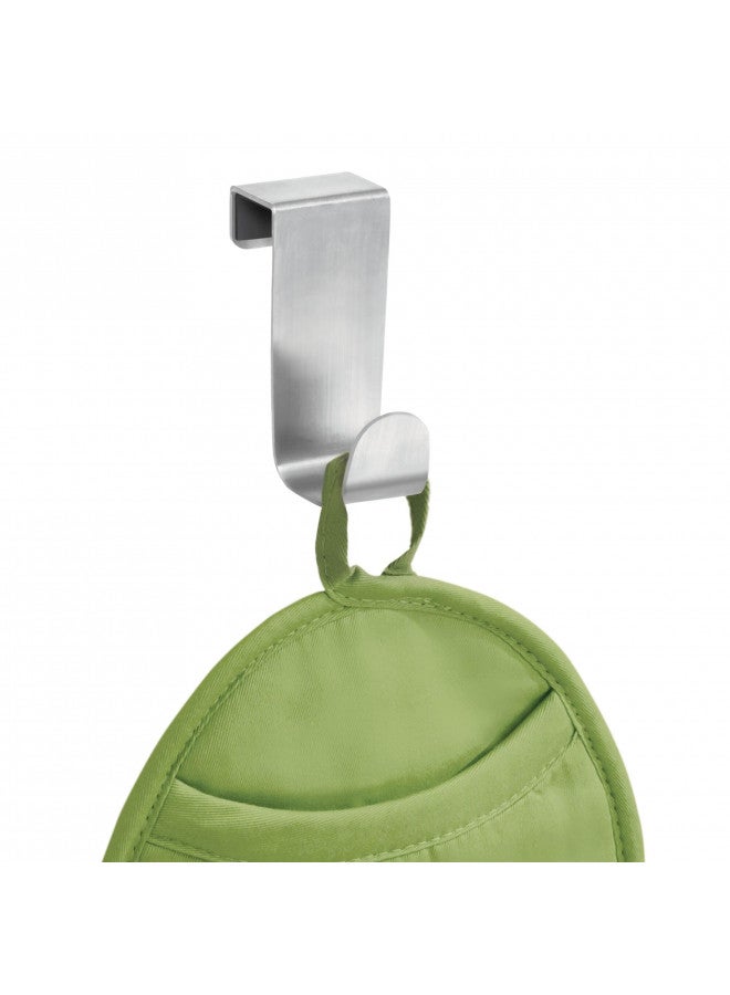 InterDesign iDesign Forma Brushed Stainless Steel Over-The-Cabinet Storage Hook - 1" x 2.25" x 3" - Image 1