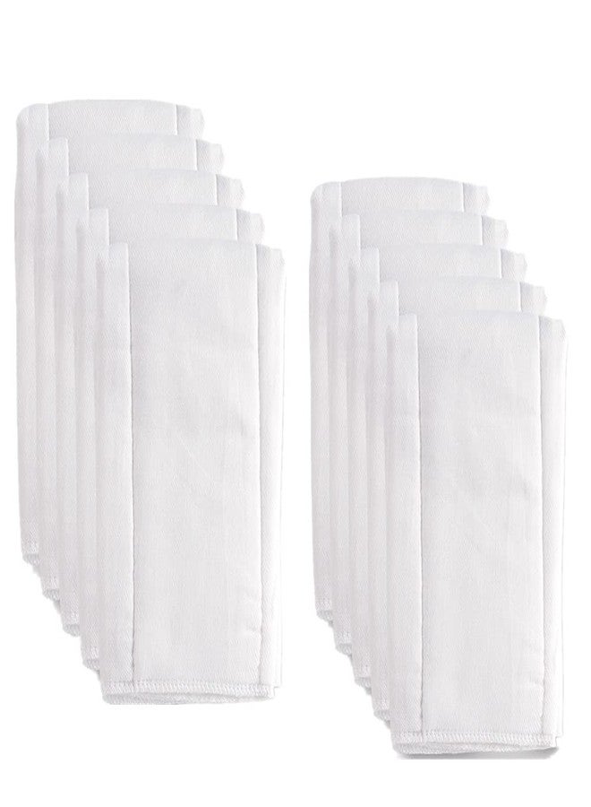 Fasoar Cotton Prefold Cloth Diapers -Fasoar 6 Ply Baby Washable Cloth Diaper Covers for Babies to Toddlers Multi-Use (19.5''-14'', Count, 10) - Image 1