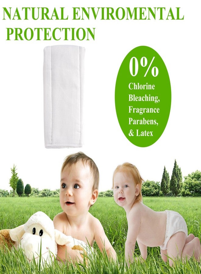 Fasoar Cotton Prefold Cloth Diapers -Fasoar 6 Ply Baby Washable Cloth Diaper Covers for Babies to Toddlers Multi-Use (19.5''-14'', Count, 10) - Image 2