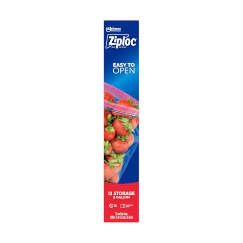 Ziploc Double Zipper Storage Bag, 2 Gallon Jumbo, 12-Count(Pack of 3) - Image 3