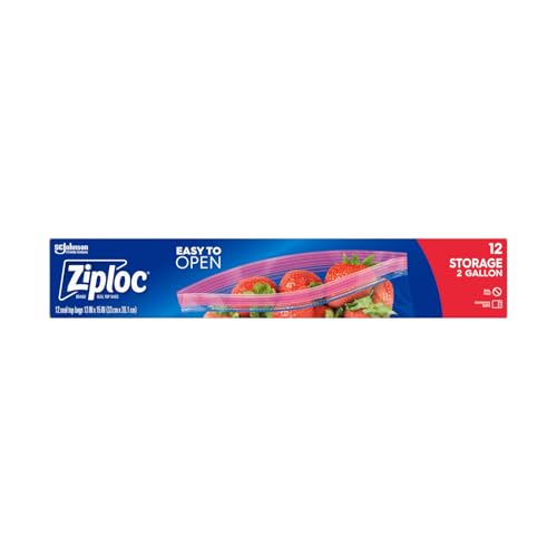 Ziploc Double Zipper Storage Bag, 2 Gallon Jumbo, 12-Count(Pack of 3) - Image 2