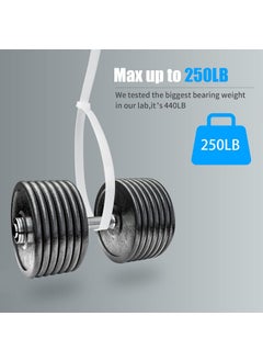 SCHOFIC SCHOFIC Cable Zip Ties Heavy Duty 200 MM Size 8 INCH Ultra Strong Plastic Polyamide Wire Ties with 120 Pounds Tensile Strength Nylon Tie Wraps with 72 MM Width NATURAL 25  - Image 4