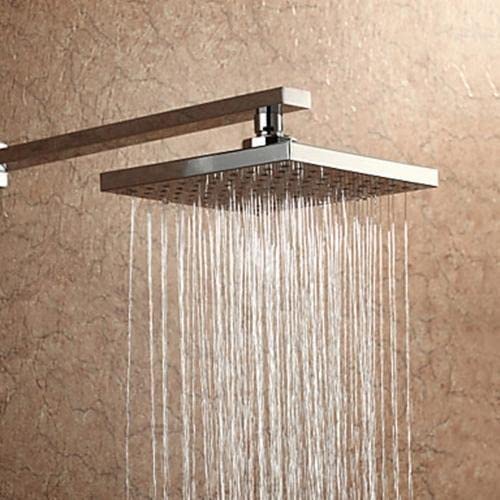 Elegance 8x8" Square Shower Head With 18" Arm for Bathroom SS304 Premium Overhead Shower for Bathroom Combo  - Image 1