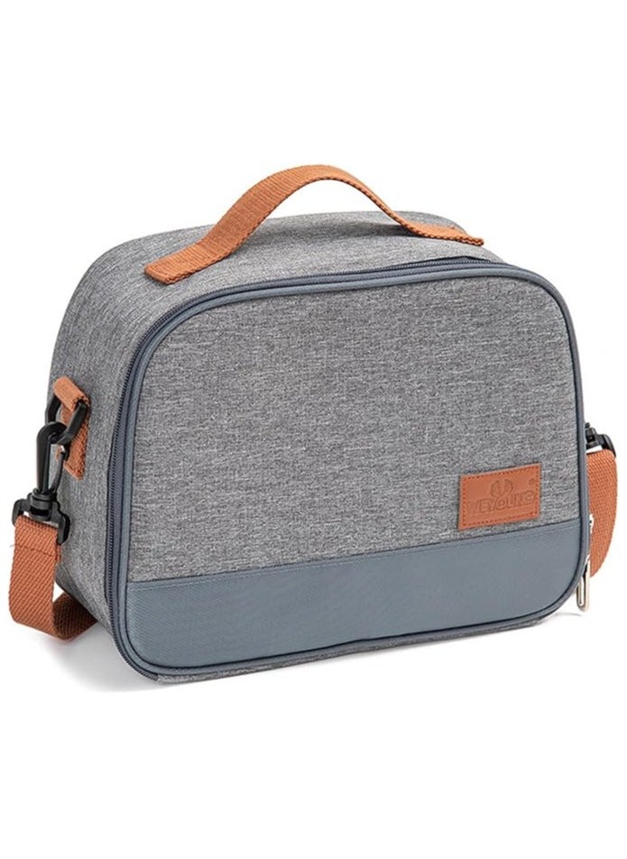 TYCOM Insulated Lunch Bag Lunch Box Large Cooler Tote Bag for Men Women and Children Double Deck Cooler for Office and Picnic  - Image 1