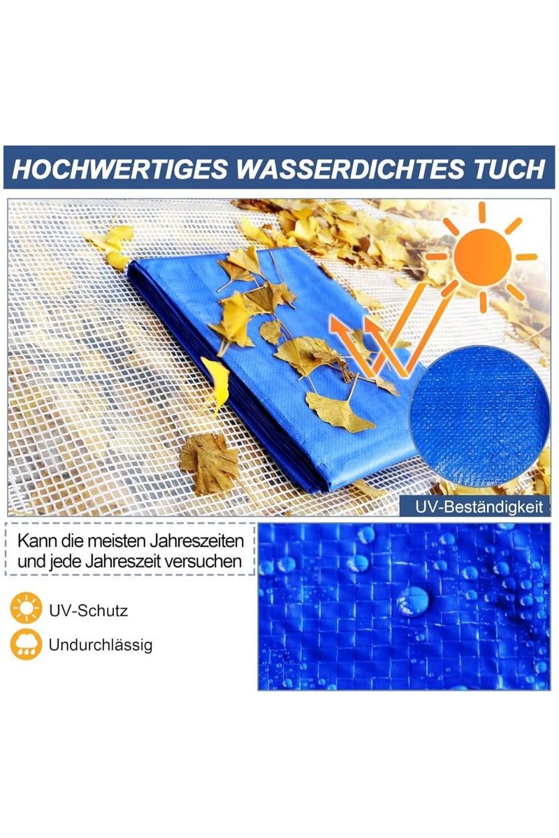 Duravel Waterproof Ground Cover Sheet Tarpaulin for Outdoors,Tarpaulin Tirpal Tadpatri Tharpai Thadika Cover for Car Boat Camping Firewood Woodpile(4.3 x 5Mtrs) - Image 5