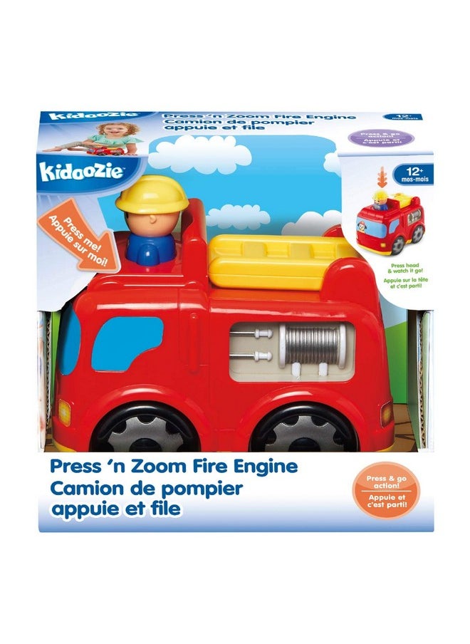 Kidoozie Kidoozie Press 'N Zoom Fire Engine  - Image 5