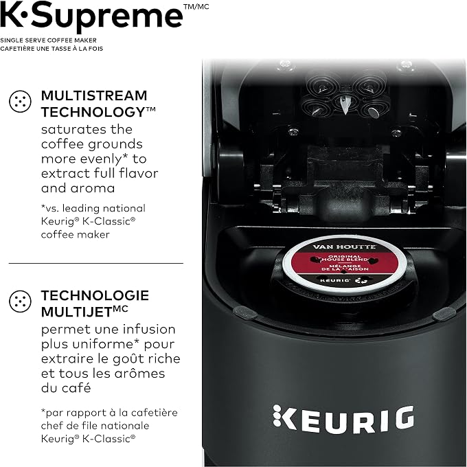 Keurig K-Supreme Coffee Maker, Single Serve K-Cup Pod Coffee Brewer, With MultiStream Technology, 66 Oz Dual-Position Reservoir - Image 3