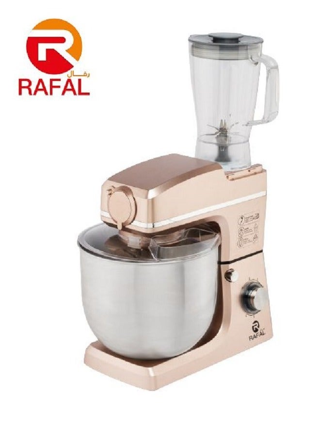 رافال Rafal عجان 10 لتر/2200 وات متعدد الوظائف 3 في 1(عجان -مفرمة -خلاط) جولد روز - Image 1