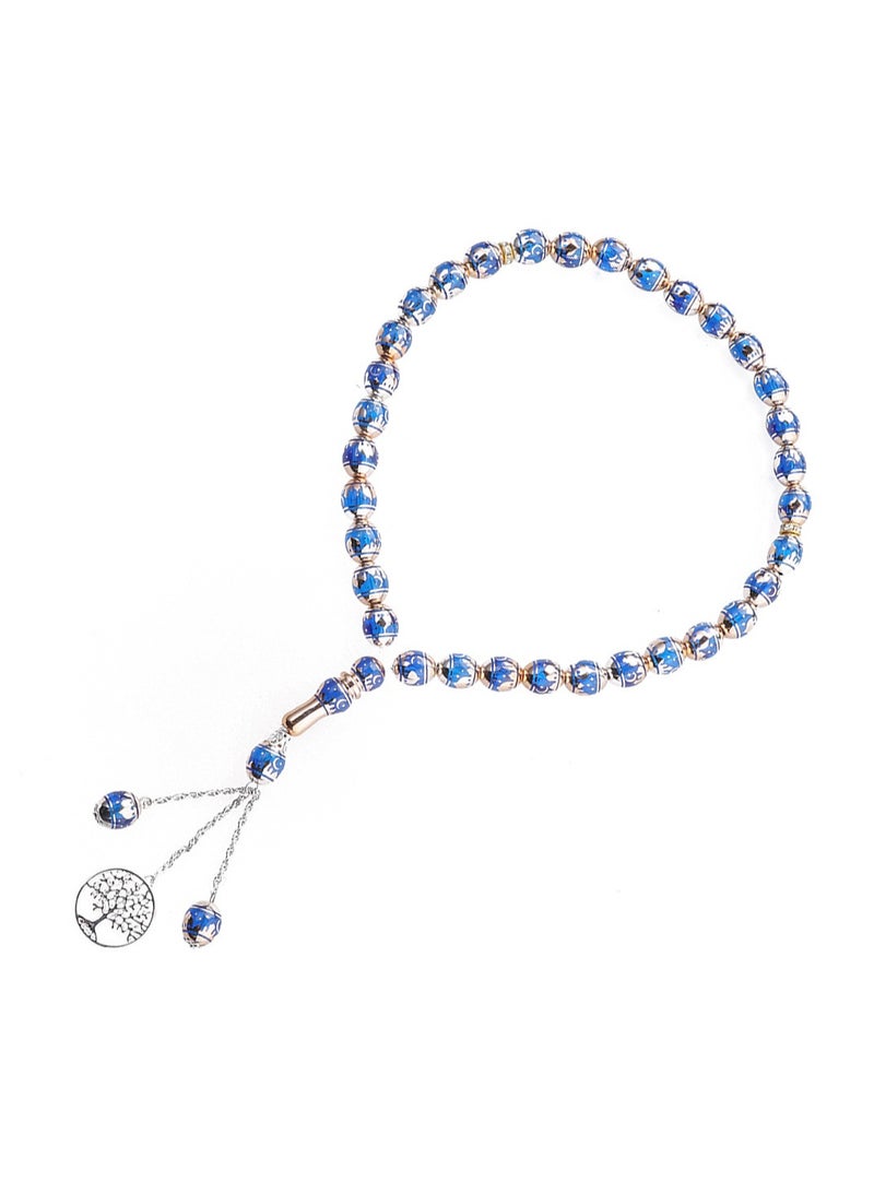 SänHahn Muslim Tasbih 33 Rosay Beads Islam Prayerdhikr Misbaha Eid Ramadan Gift - Tree of Life Pendant  - Image 2