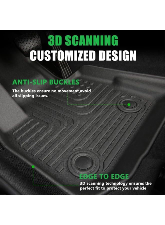 Norand for Ford Mustang Floor Mats 2026 2025 2015-2024 Convertible/Coupe/GT/EcoBoost Models (NOT for Mach-E Models),Car Mats for Ford Mustang All Weather Floor Mats Cargo Liner Accessories 2015-2026 - Image 2
