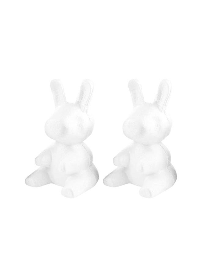Generic - silvercnc DIY Foam Bear Mold Polystyrene Styrofoam Modelling Rabbit Bunny Mould Polystyrene Ball Shapes for Easter Art Crafts Supply Flower Arrangements 40CM 2pcs - Image 1
