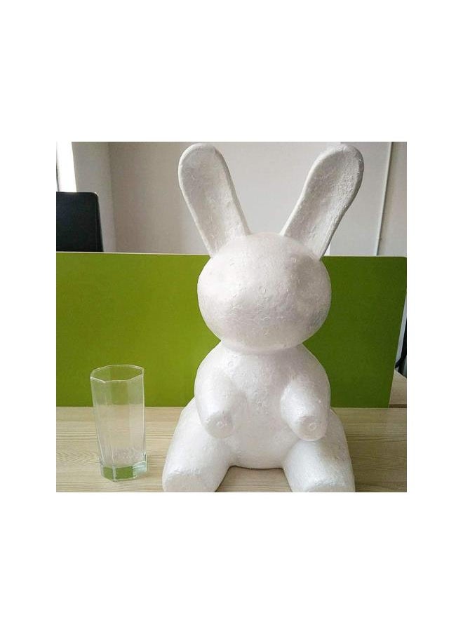 Generic - silvercnc DIY Foam Bear Mold Polystyrene Styrofoam Modelling Rabbit Bunny Mould Polystyrene Ball Shapes for Easter Art Crafts Supply Flower Arrangements 40CM 2pcs - Image 1