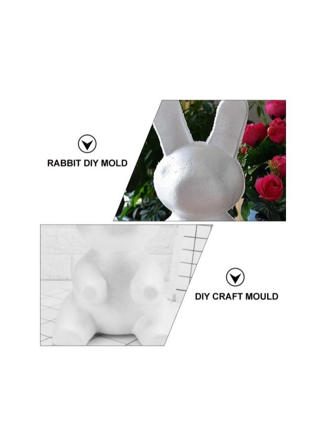 Generic - silvercnc DIY Foam Bear Mold Polystyrene Styrofoam Modelling Rabbit Bunny Mould Polystyrene Ball Shapes for Easter Art Crafts Supply Flower Arrangements 40CM 2pcs - Image 1