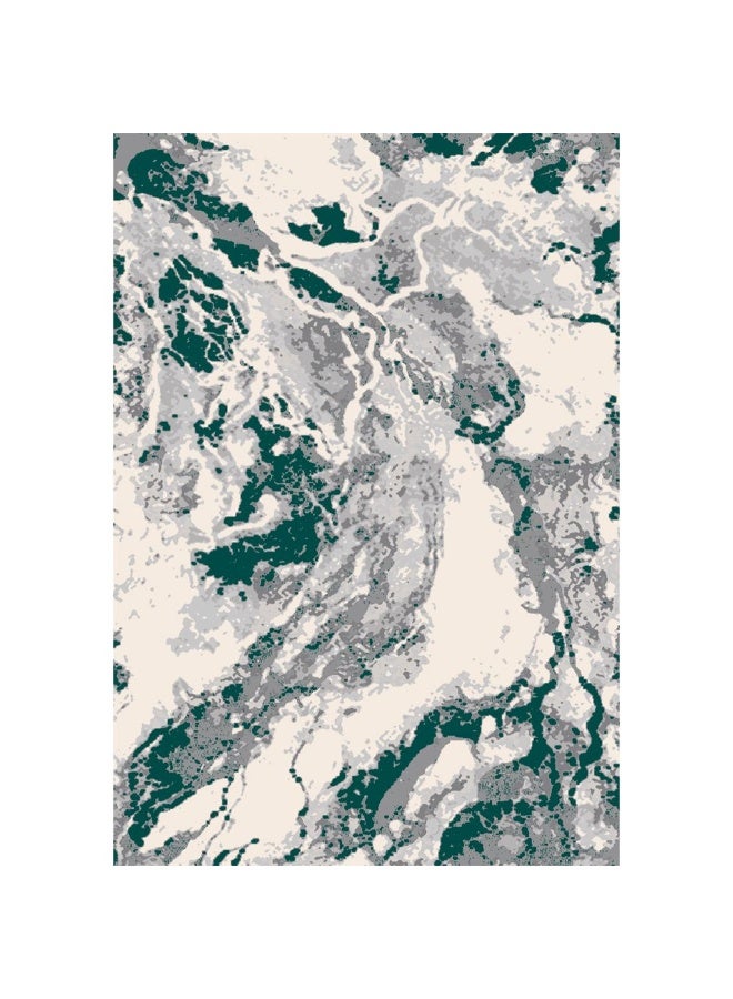 DANUBE HOME سجادة هارموني الحديثة المتضررة | سجادات حديثة قابلة للغسل | سجادة منطقة من البولي بروبيلين + بوليستر | غطاء أرضي داخلي لغرفة المعيشة وغرفة الطعام وغرفة النوم 160X230 سم - أخضر - Image 4