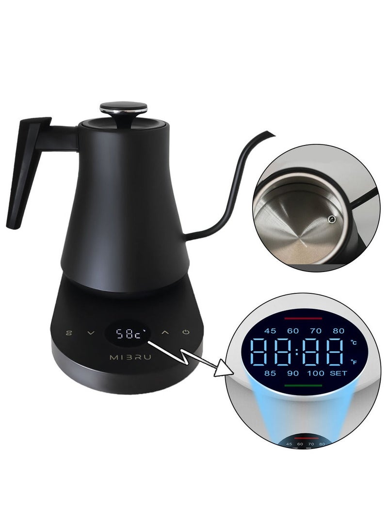 MIBRU V60 Drip Coffee Maker Kit 12 Pieces, with Electric Drip Coffee Kettle, Manual Narrow Neck Coffee Maker, Restrictor Spout for Drip Coffee Maker, Electric Coffee Bean Grinder for Drip Coffee and Espresso, Coffee Bean Spray Bottle, Paper Coffee Filter, Coffee Dripper, Professional Coffee Scale Kitchen, Coffee Maker, Specialty Coffee Set, Specialty Coffee Tools Coffee Machine, Coffee Cup, Pour Over Coffee Maker Accessories - Image 3