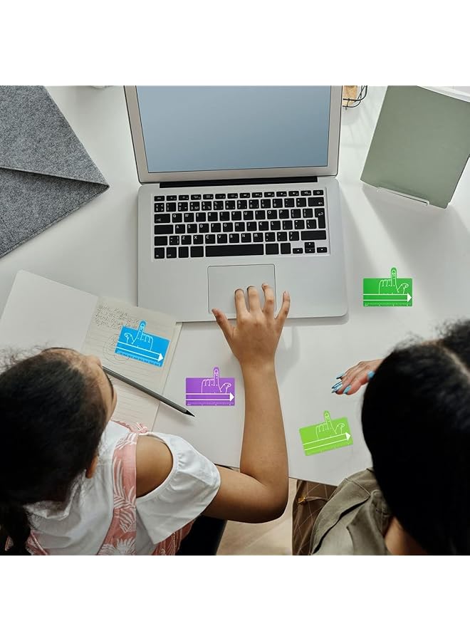 erorex Kids Guided Reading Strips Tools Multifunction Writing Aid Finger Spacers With Guided Reading Strips Finger Readers For Kids Home School Classroom Supplies 16Pcs - Image 2