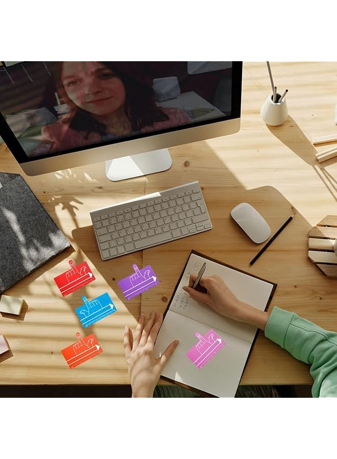 erorex Kids Guided Reading Strips Tools Multifunction Writing Aid Finger Spacers With Guided Reading Strips Finger Readers For Kids Home School Classroom Supplies 16Pcs - Image 4