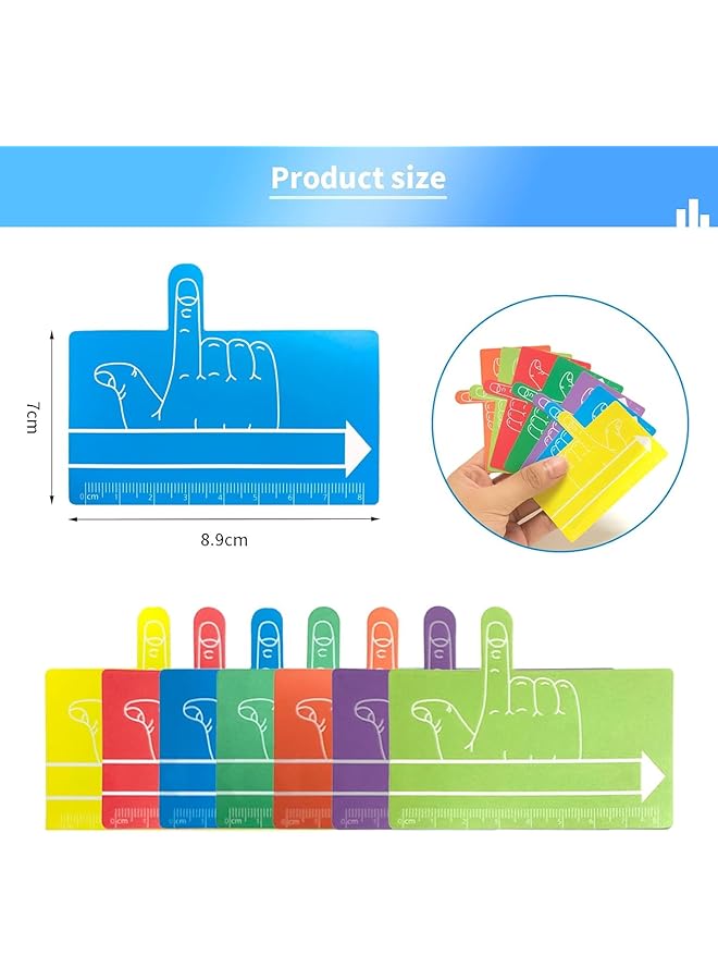 erorex Kids Guided Reading Strips Tools Multifunction Writing Aid Finger Spacers With Guided Reading Strips Finger Readers For Kids Home School Classroom Supplies 16Pcs - Image 5