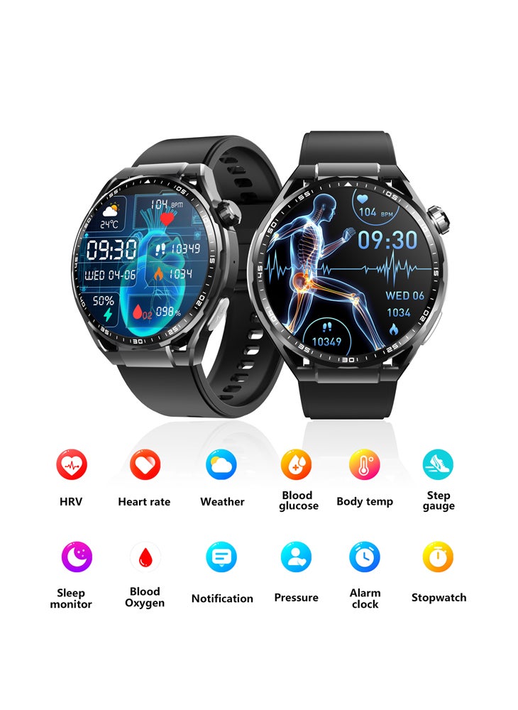 Chomel F200Healthy Smart Watch sports watch 1.55 inch ECG electrocardiogram blood pressure monitoring SOS scientific sleep non-invasive  - Image 1
