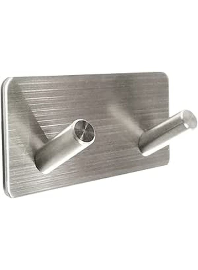 Heavy Duty Waterproof Adhesive Hooks Double Towel Holder Wall Mount No Drill Needed - Image 1