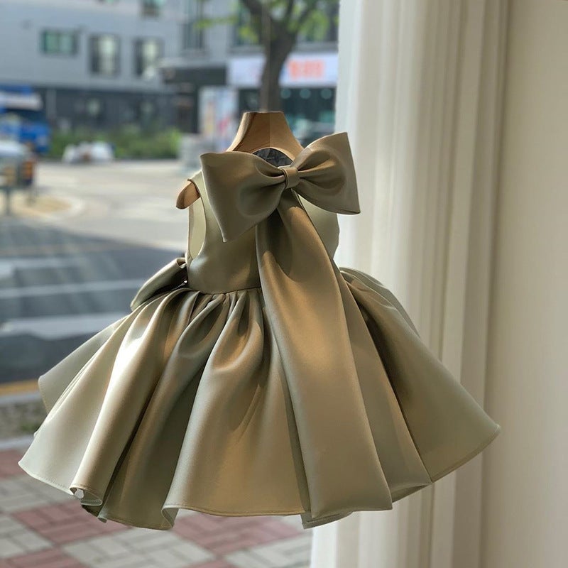 Children'S Dress Princess Dress Birthday Western Style Host Piano Performance Dress Pettiskirt Baby Girl'S Dress - Image 2