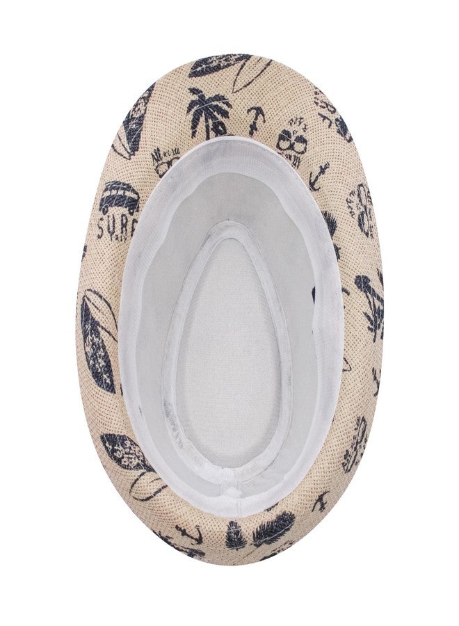 VRITRAZ Printed Breathable Kids Hat for Boys and Girls, Summer Sun Protection (6 to 14 Years, Beige) - Image 5