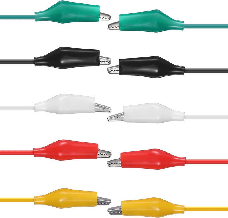 eBoot eBoot 30 Pieces Test Leads with Alligator Clips Set Insulated Test Cable DoubleEnded Clips 197 Inch 30 Pieces  - Image 3