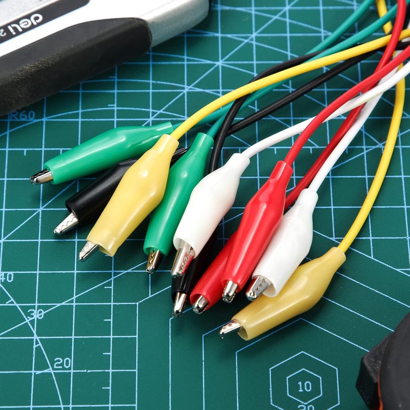 eBoot eBoot 30 Pieces Test Leads with Alligator Clips Set Insulated Test Cable DoubleEnded Clips 197 Inch 30 Pieces  - Image 4