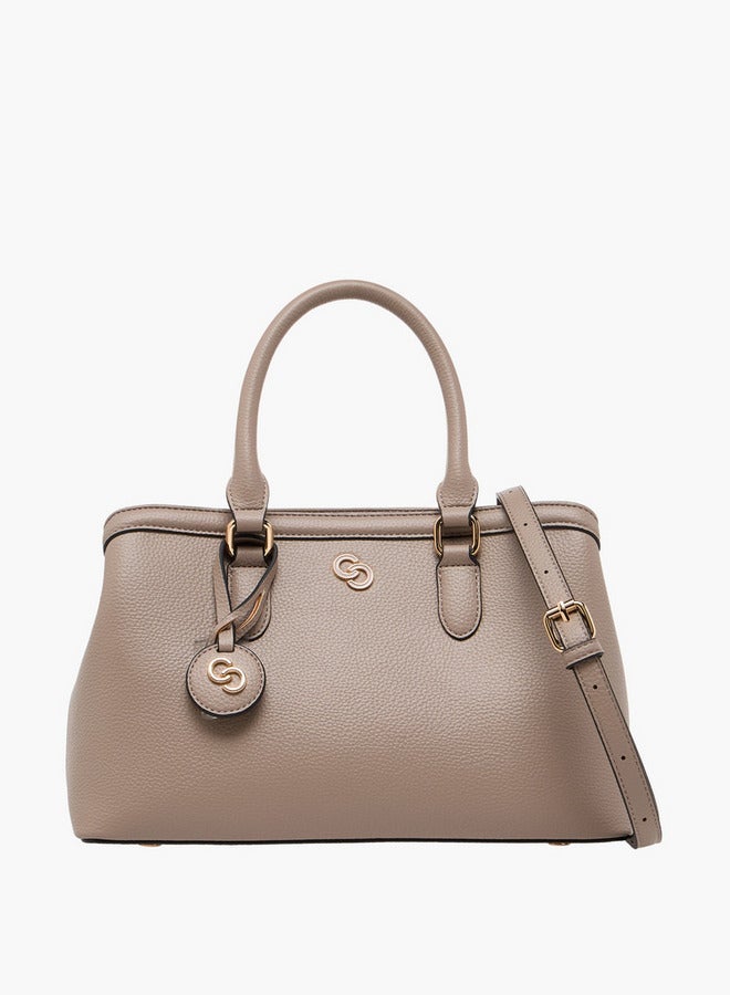 Celeste Solid Tote Bag with Adjustable Strap and Zip Closure - Image 1