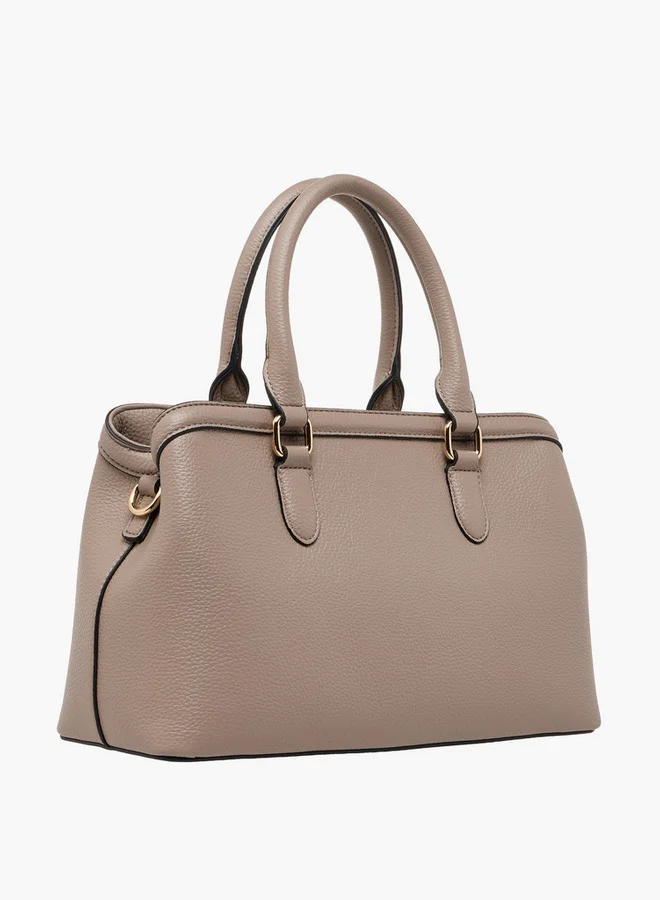 Celeste Solid Tote Bag with Adjustable Strap and Zip Closure