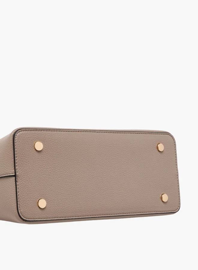 Celeste Solid Tote Bag with Adjustable Strap and Zip Closure