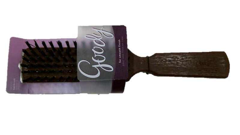 Goody Styling Essentials Hairbrush  Plastic Woodgrain and Synthetic Boar Bristles Leave Hair Shiny And Smooth For All Wet And Dry Hair Types  Hair Accessories For Women Men Boys and Girls