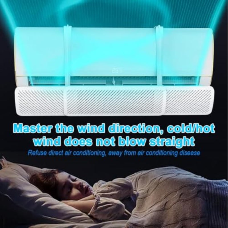 AC Air Flow Deflector, Adjustable AC air Deflector Suitable for Split air conditioners, Anti-Blast/Anti-Direct Baffle Windshield for Home, Mini-Split - Image 5